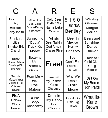 Genesis House Game #3 Bingo Card