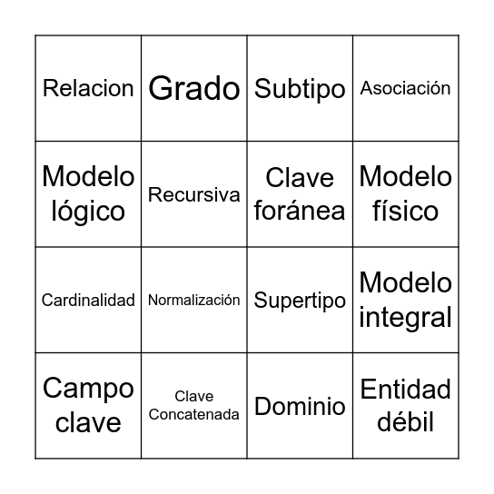 Loteria Bingo Card