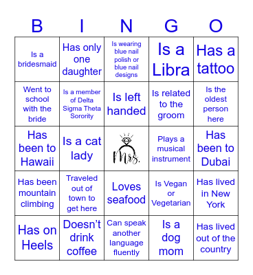 LATRICE’S BRIDAL Bingo Card