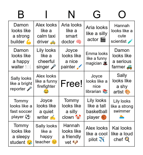 B6 Looks like Bingo Card