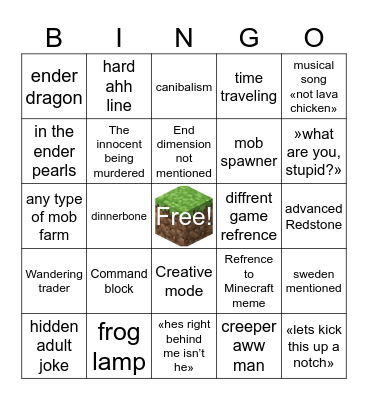 I am steve Bingo Card