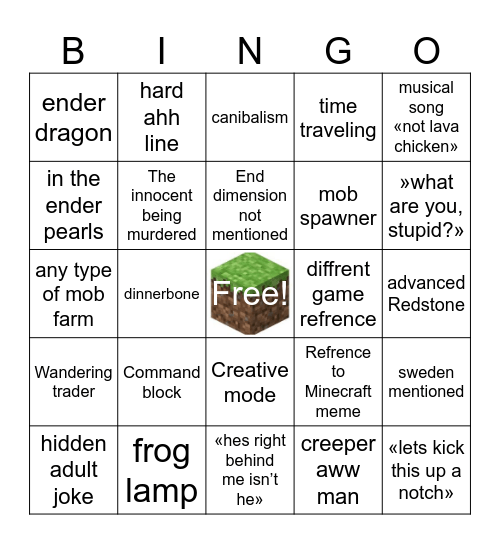 I am steve Bingo Card