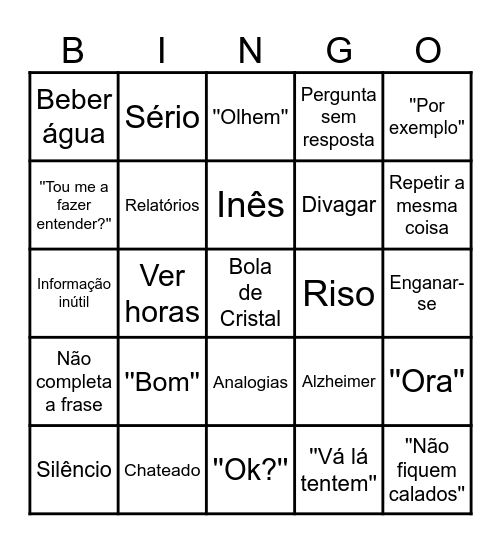 Paulo Bingo Card