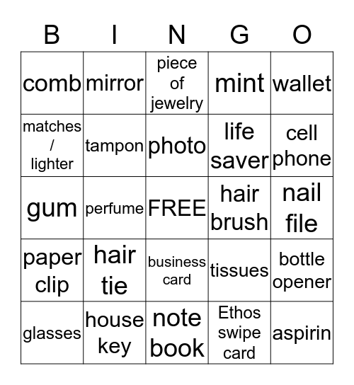 POCKETBOOK BINGO Card