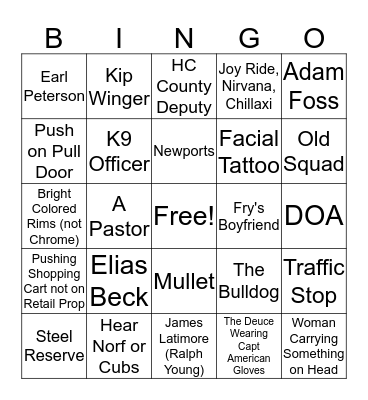BC BINGO 3 Bingo Card