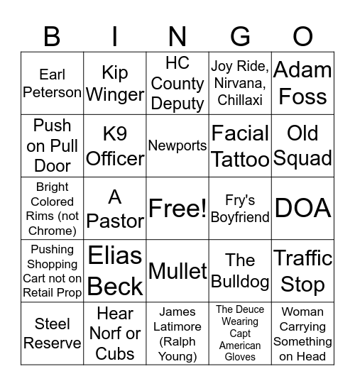 BC BINGO 3 Bingo Card