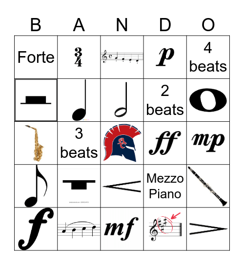 BANDO Bingo Card