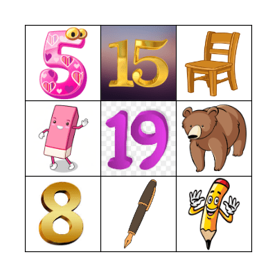 Vocab Loteria Bingo Card