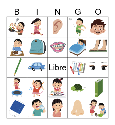Spanish Year 2 Bingo Card