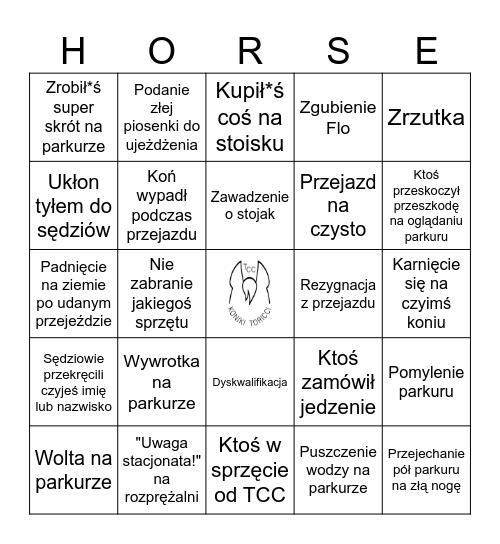 Hobby Bingo Card