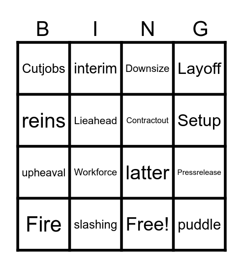 NEWS VOCABULARY 1 Bingo Card