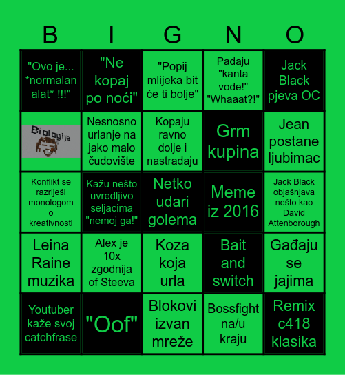 MAJINKRAFT! Bingo Card