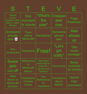 MINEKAMPFT Bingo Card