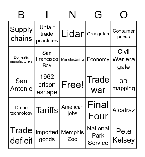 CNN 10 4/4/25 Bingo Card