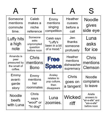 Office Bingo Card