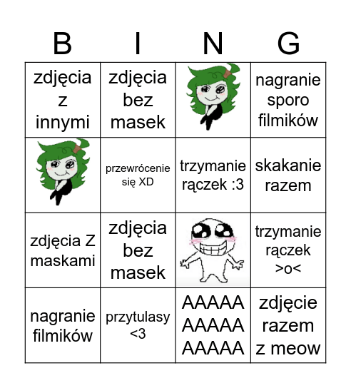 meet up bingo😼 Bingo Card