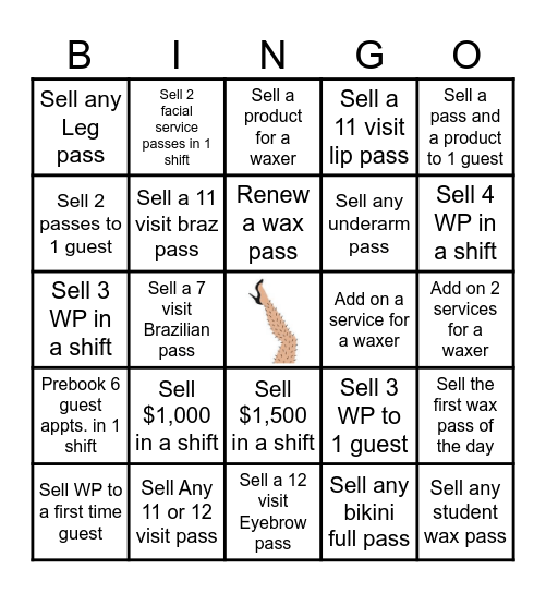 EWC Bingo Card