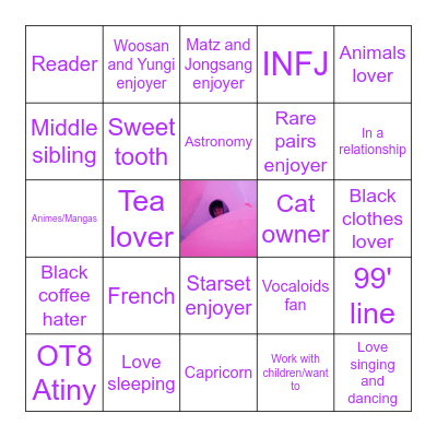 Sui's bingo Card
