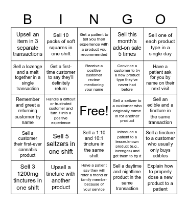 Botanical Bingo Card