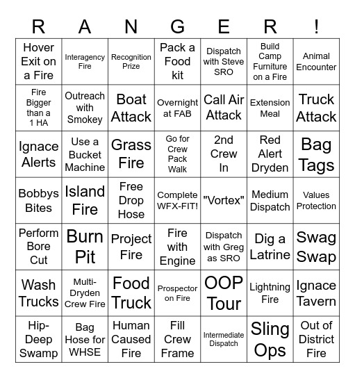 DFMH 2025 BINGO Card