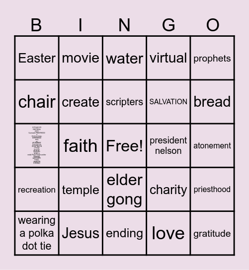 conference bingo Card