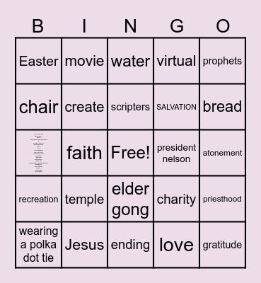 conference bingo Card