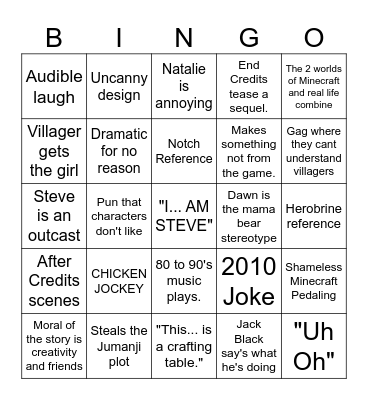BINGO JOCKEY Bingo Card
