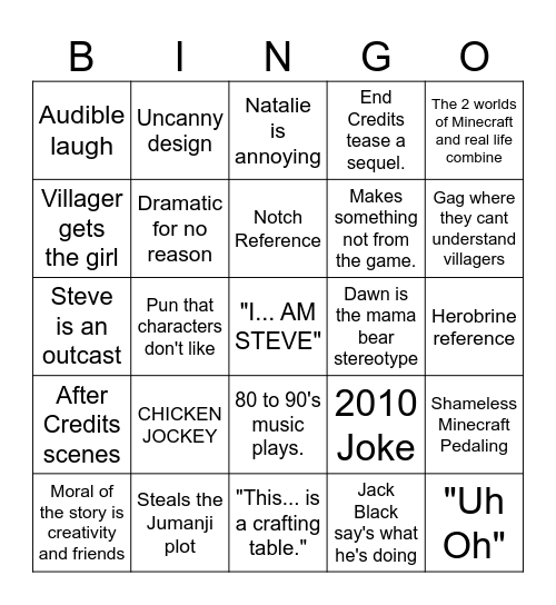BINGO JOCKEY Bingo Card
