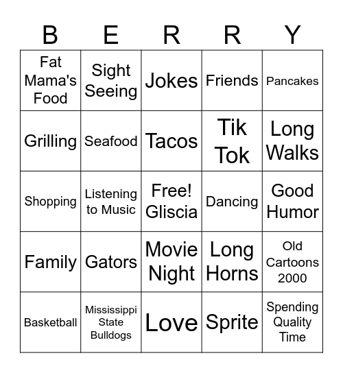 Bingo Night Bingo Card