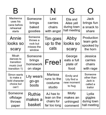 Enemy of the People Q2Q Bingo Card