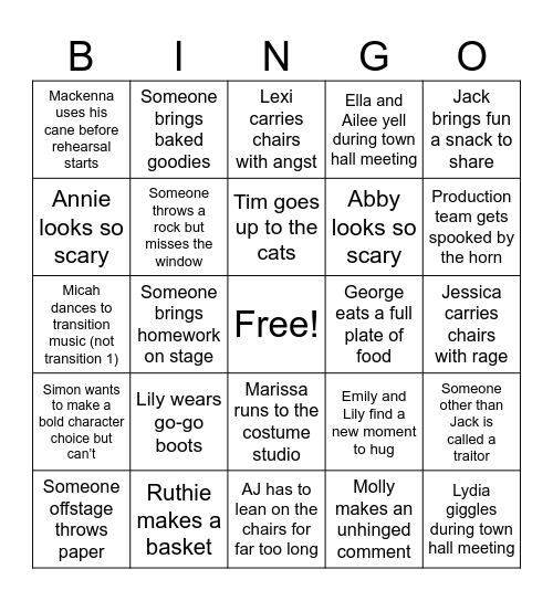 Enemy of the People Q2Q Bingo Card