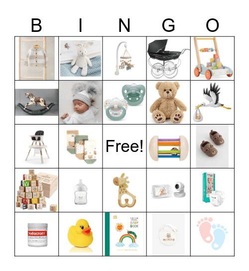 Baby Bingo Card