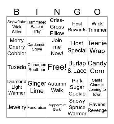 Gold Canyon Bingo Card