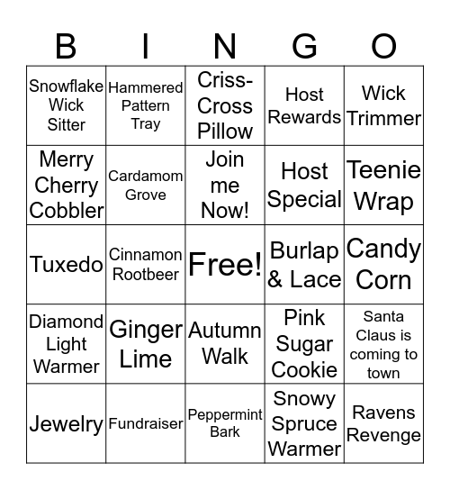 Gold Canyon Bingo Card