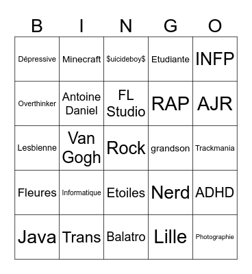 Lea's Bingo Card