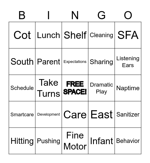 STAFF MEETING BINGO!!!! Bingo Card