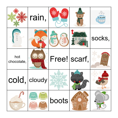 Winter BINGO Card