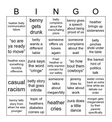 4/4/2025 Bingo Card