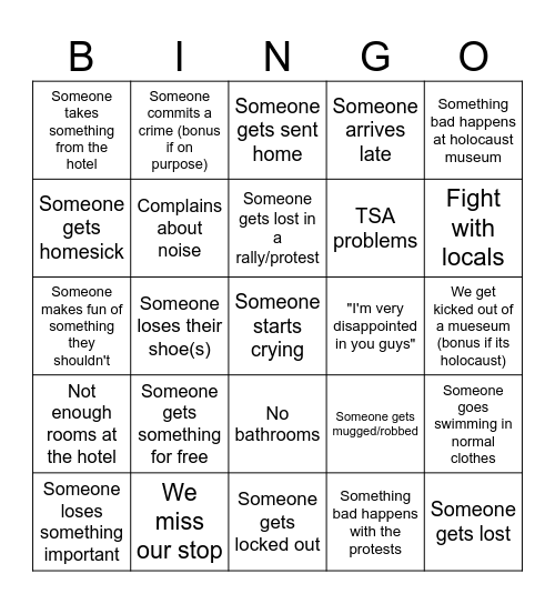 BINGO!: DC edition Bingo Card