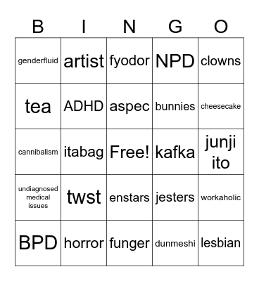 Goby Bingo Card