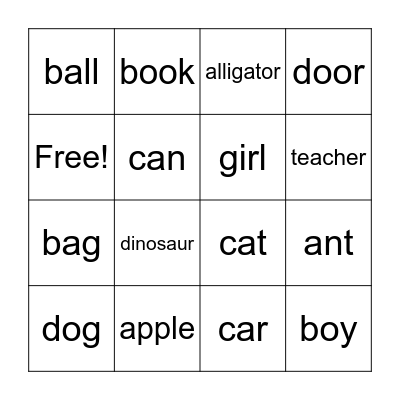 J1A Bingo Card