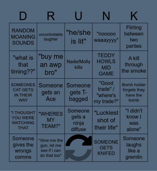 CS INHOUSE BINGO Card