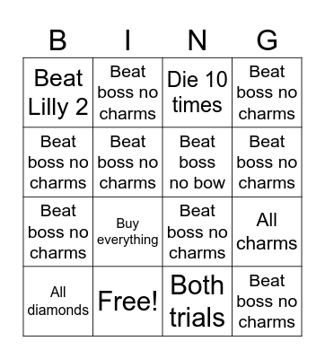 Yogurt Minecraft Bingo Card