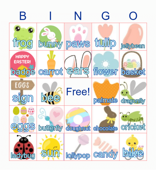 EASTER Bingo Card