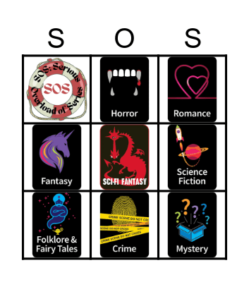 SOS’ 15th Anniversary Bingo Card