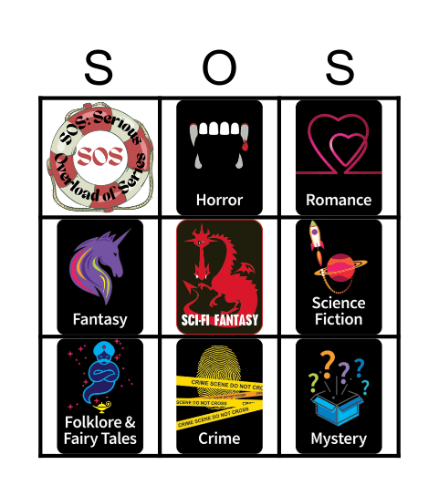 SOS’ 15th Anniversary Bingo Card