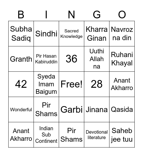 The Devotional Bingo Card