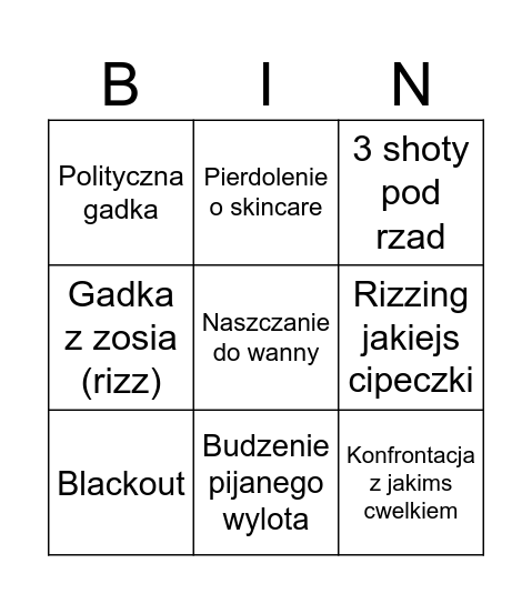 Bingo bulsonmichael Bingo Card