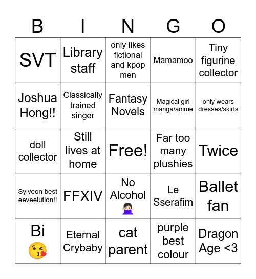 Laura Bingo Card