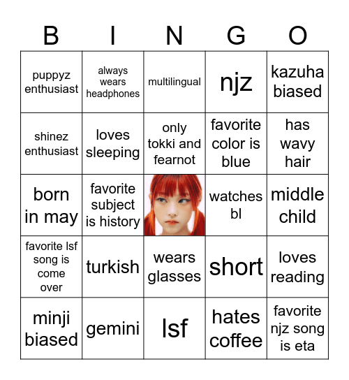 NJZFIM Bingo Card